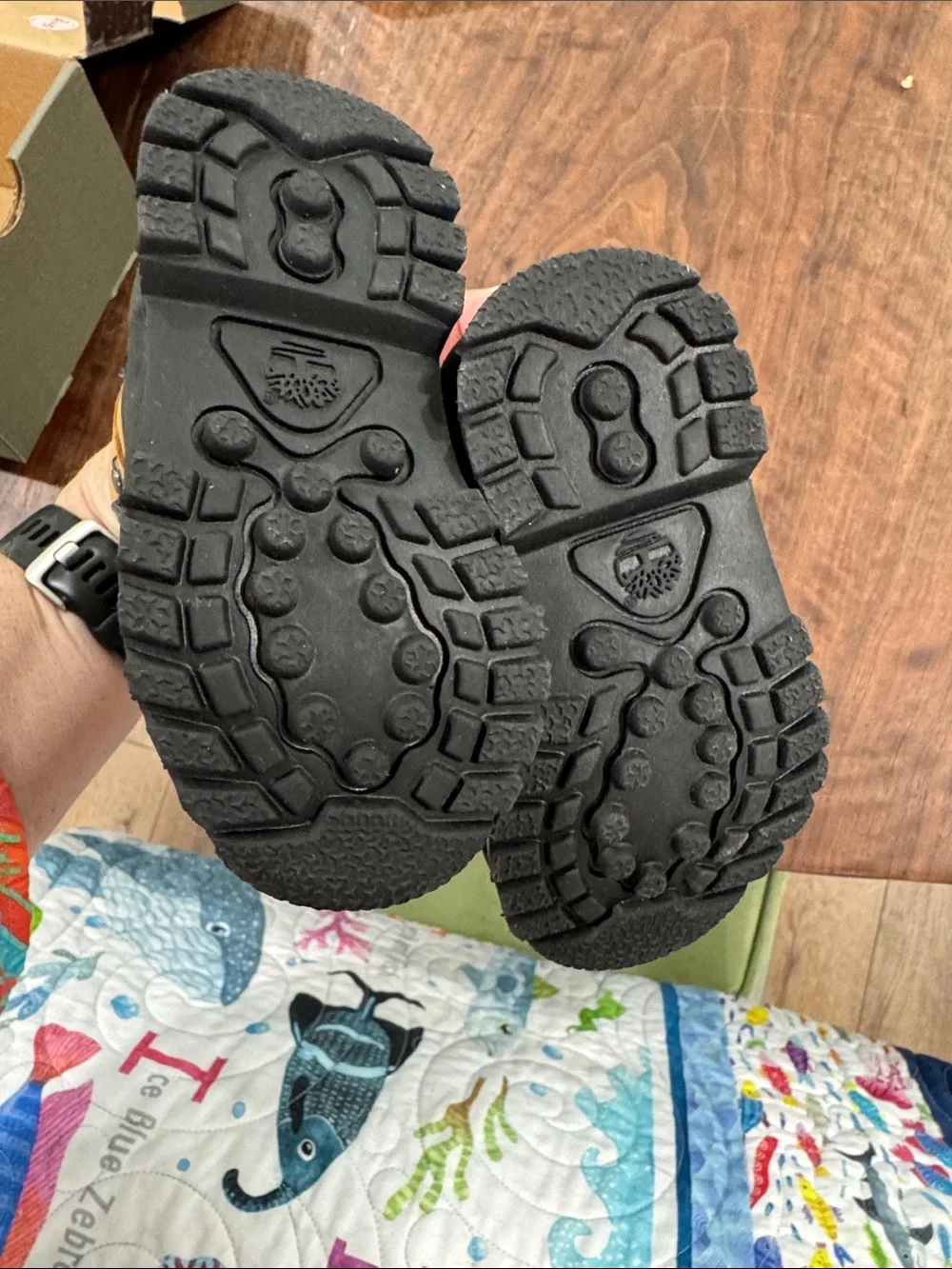 Timberland Kids Tan and Black Duck Boot